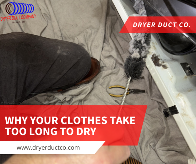 dryer vent cleaning process in action
